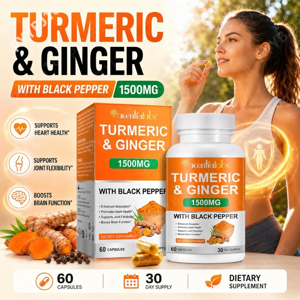 Cápsulas de Cúrcuma e Gengibre - Turmeric Curcumin Capsule avaliação e preço
