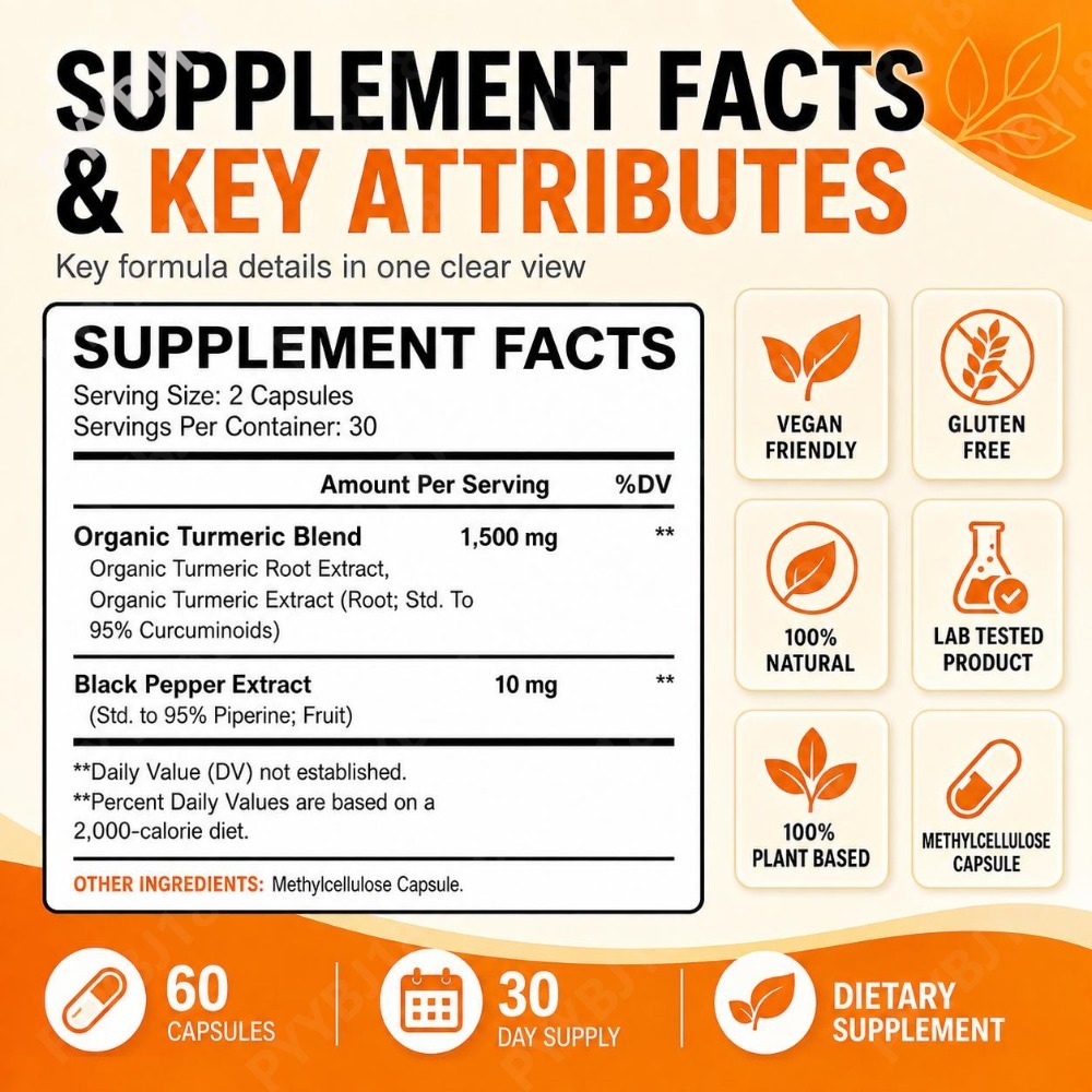 Cápsulas de Cúrcuma e Gengibre - Turmeric Curcumin Capsule avaliação e preço