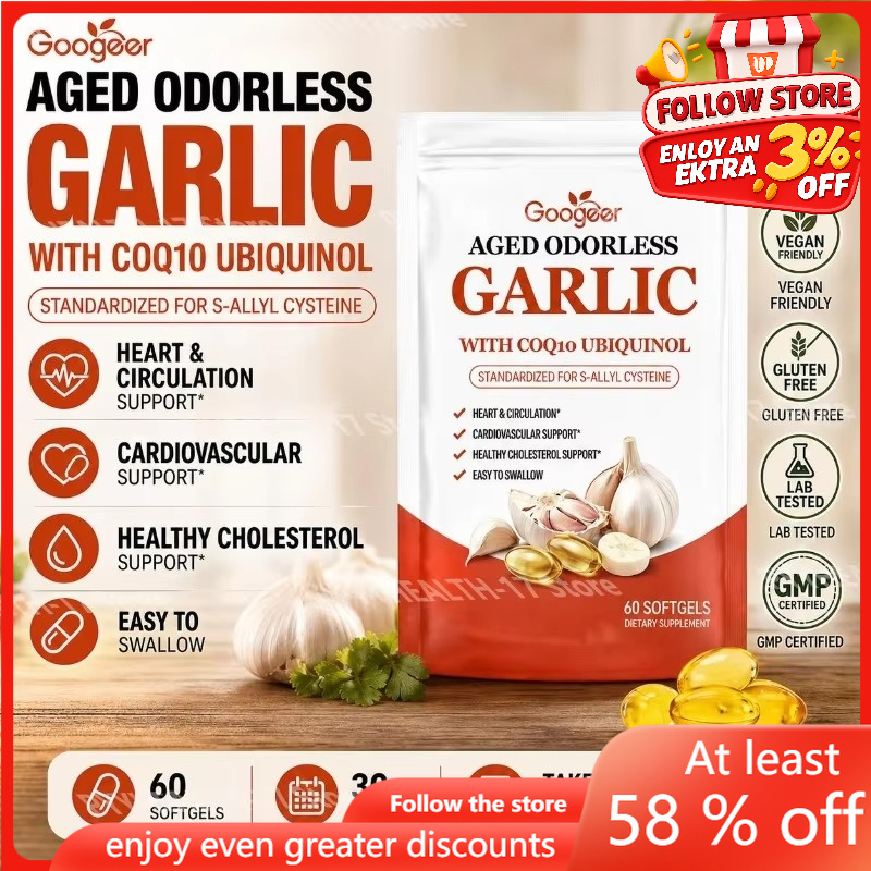 Googeer Aged Odorless Garlic S - Coq10 Ubiquinol Softgel avaliação e preço